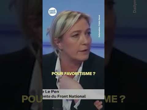 Quand Marine Le Pen réclamait l’inégibilité à vie pour les politiques condamnés