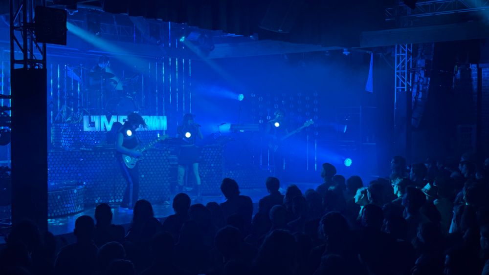 Photo of band L’Impèratrice performing live in Seattle. 