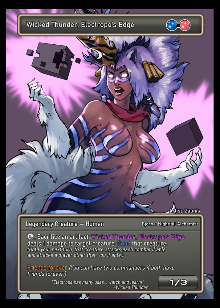 Wicked Thunder proxy art card of FF14