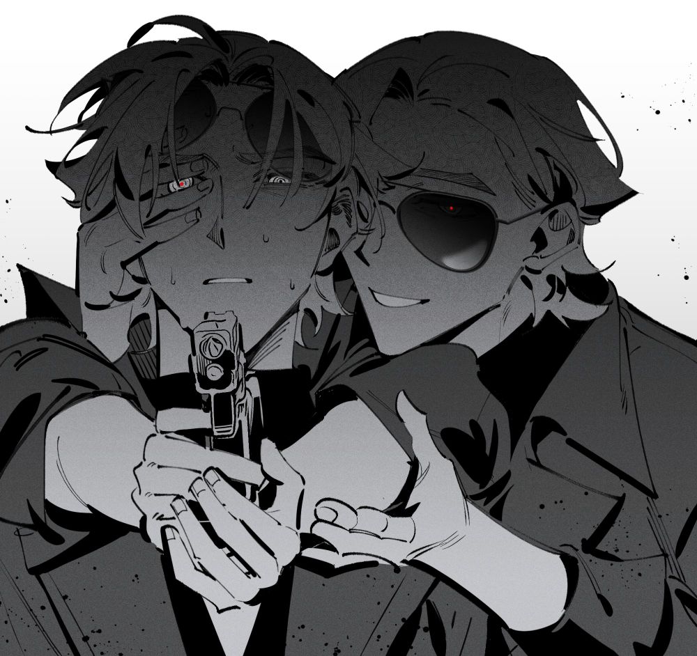 再次掏出手槍對準目標，但從見到''祂''的那刻起，似乎在場的人都可以是靶子......