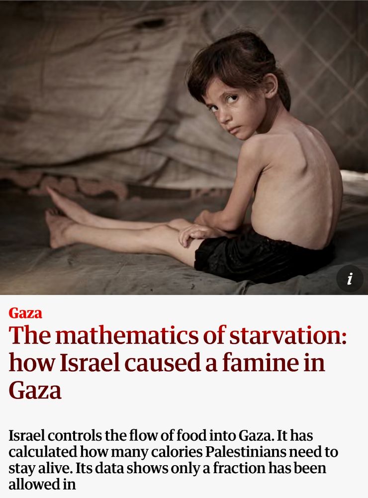 A starving Palestinian child. 