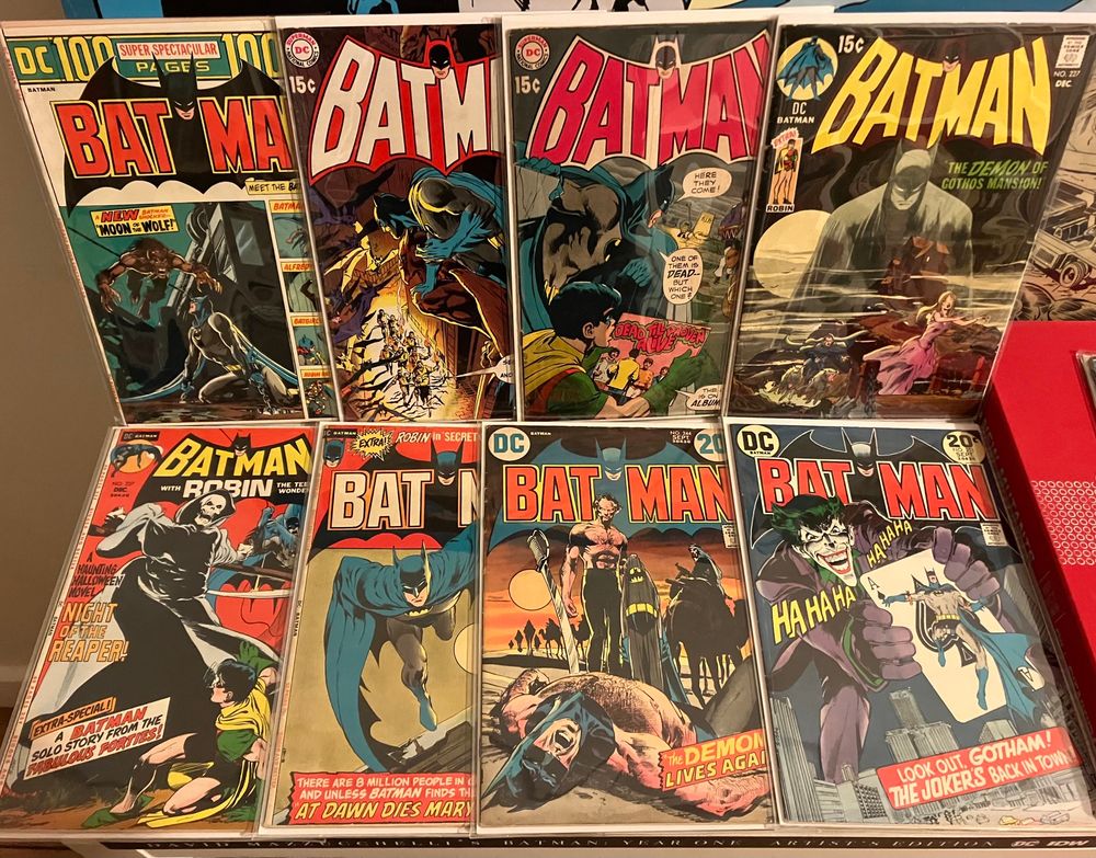 A bunch of Batman covers by the wonderful Neal Adams. 