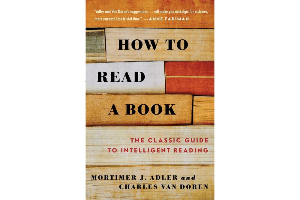Photo of the book "How to Read a Book" by Mortimer J. Adler