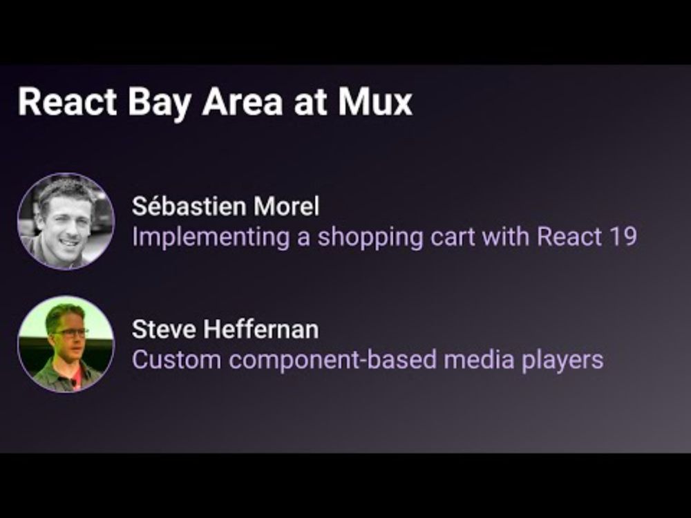 React Bay Area at Mux | Aug 27, 2024