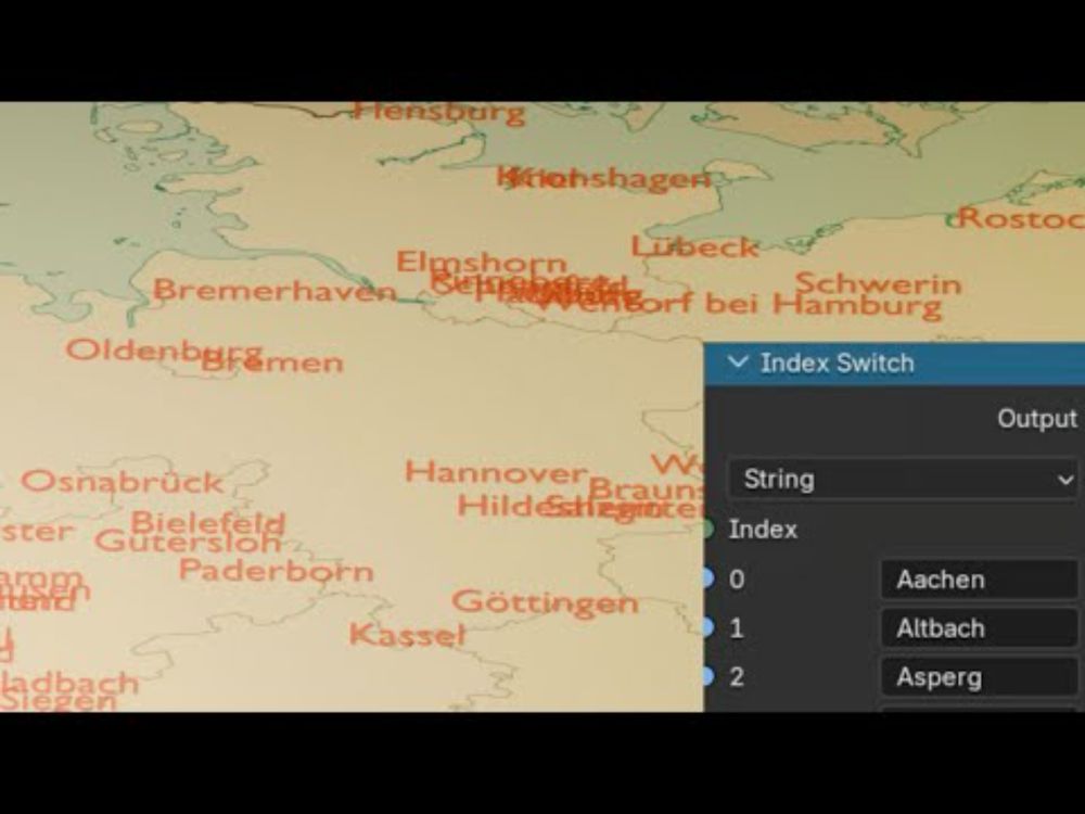 Blender Geometry Nodes: Importing String Data from CSV