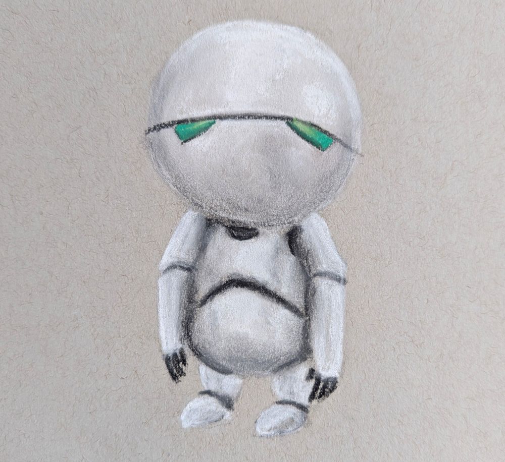 Marvin is happy to be alone