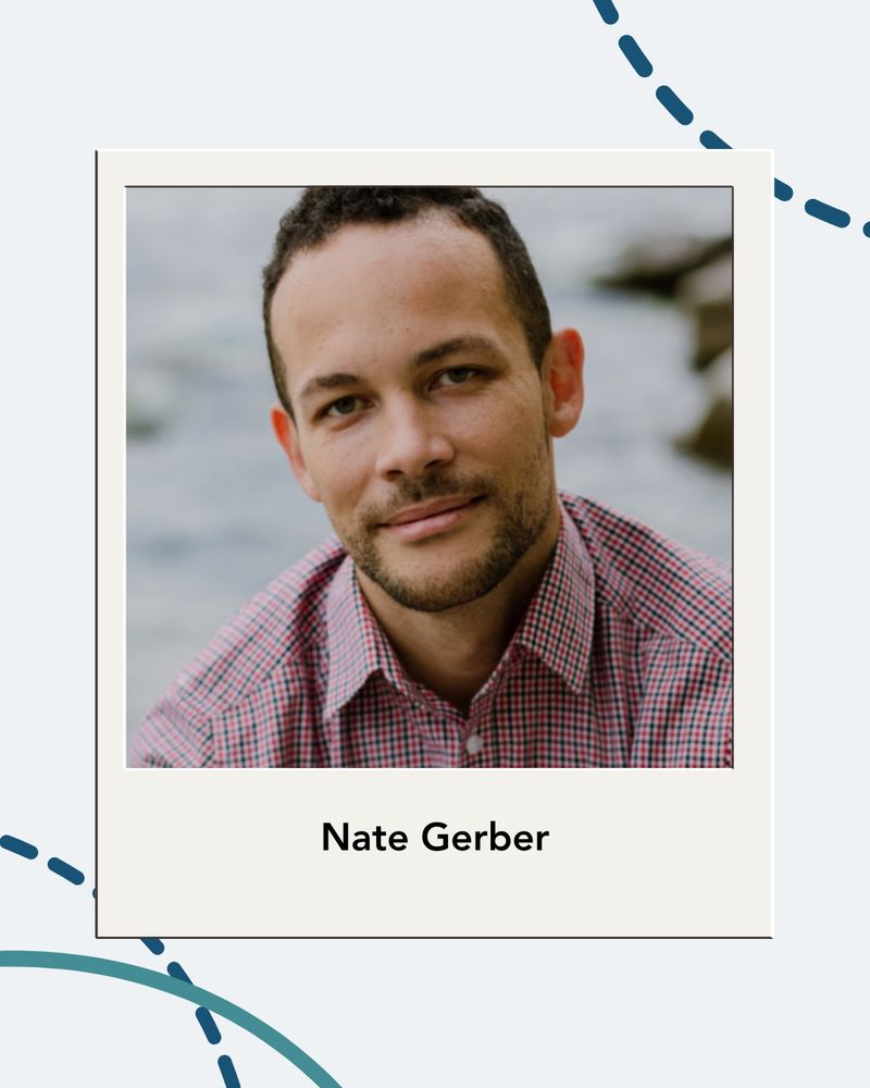 Nate Gerber featured in a polaroid frame