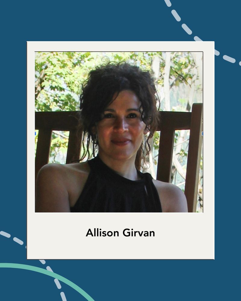 Allison Girvan featured in a polaroid frame