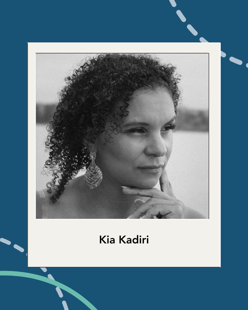 Kia Kadiri featured in a polaroid frame