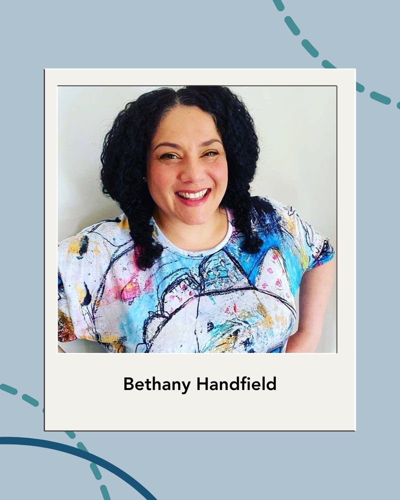 Bethany Handfield featured in a polaroid frame