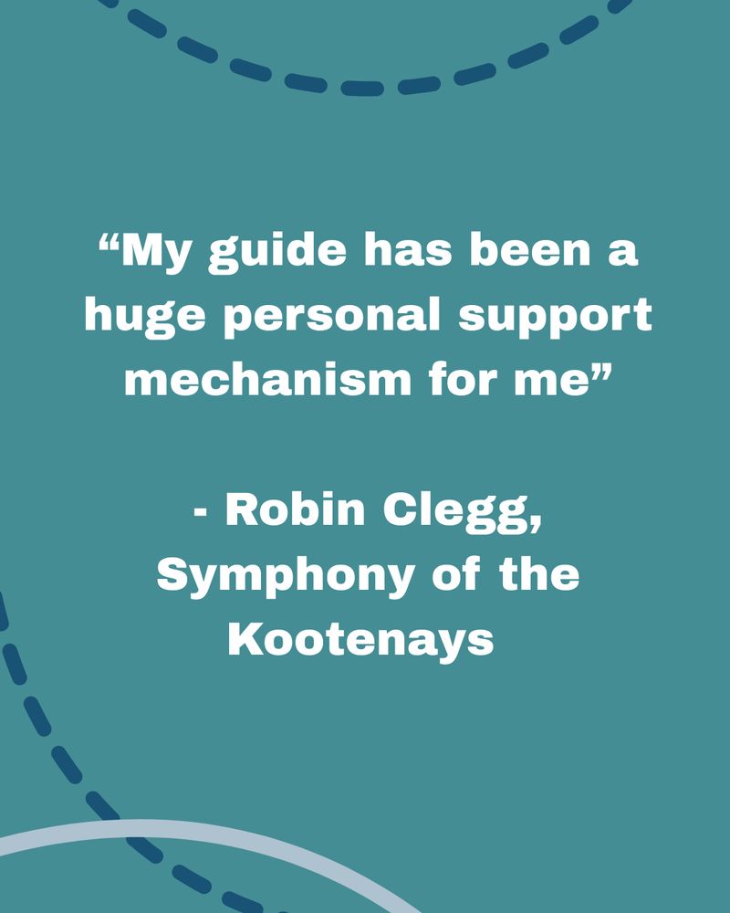 “My guide has been a huge personal support mechanism for me” - Robin Clegg, Symphony of the Kootenays
