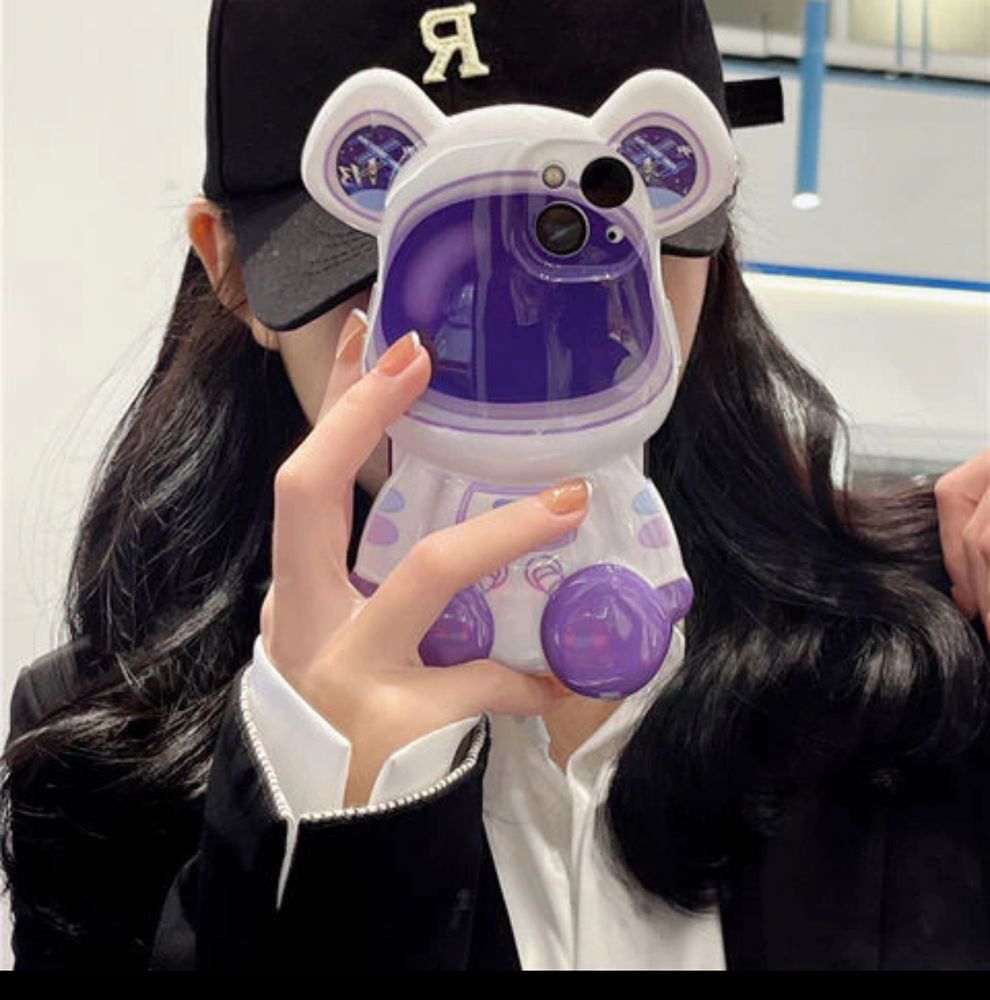Bear astronaut iPhone cases