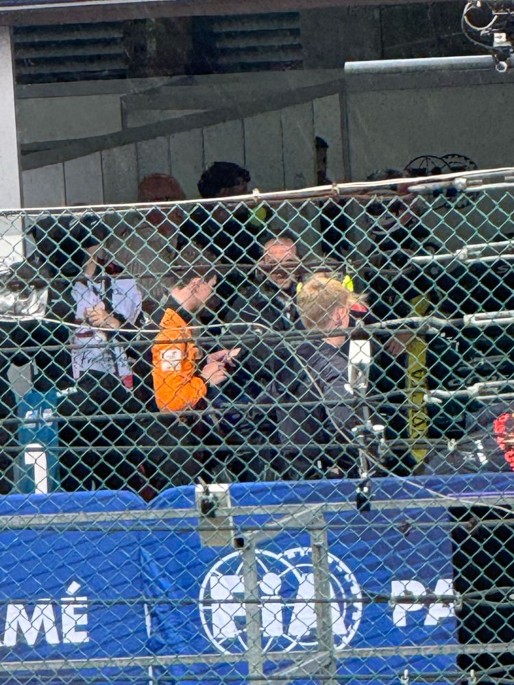 Alex Dunne just after getting out of the car at Spa Francorchamps 