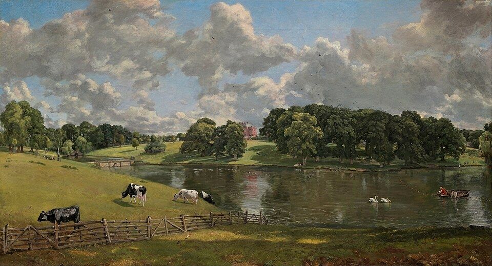 Schilderij van John Constable, Wivenhoe Park, Essex, 1816.