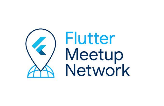 A graphic saying "Flutter Meetup Network"