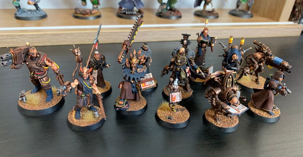 A painted Inquisitorial Agents Kill Team
