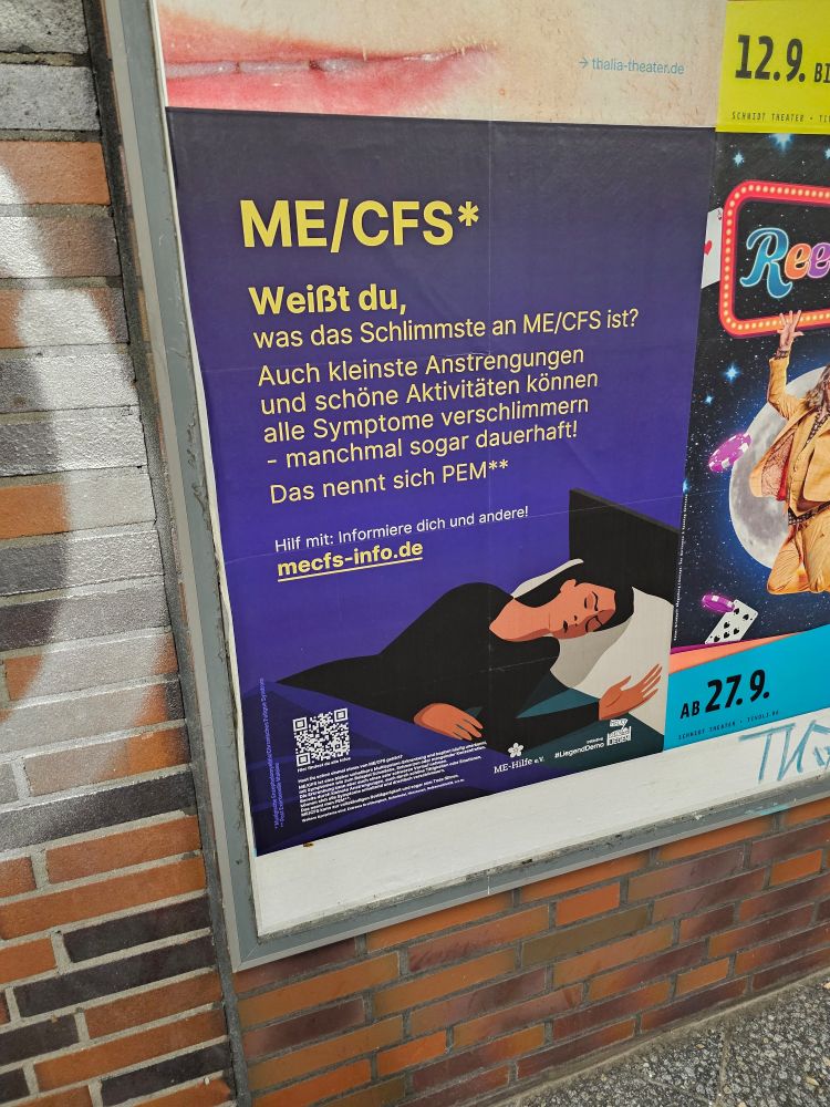 Aufklärungsplakat zu ME/CFS