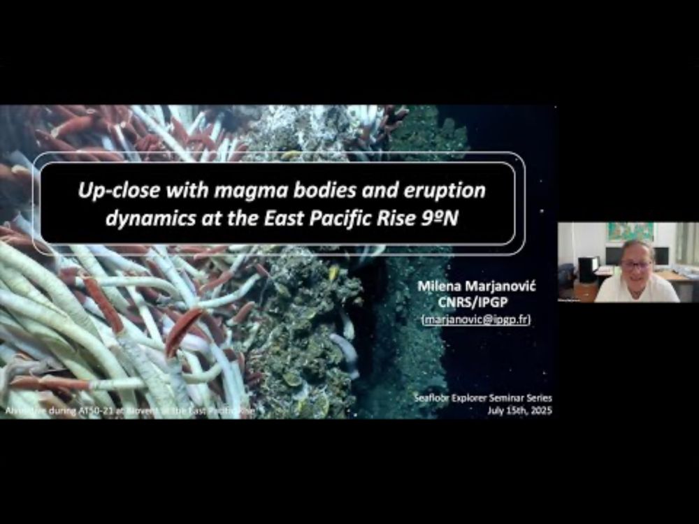 2.2 Milena Marjanovic - Magma bodies and eruption dynamics at the East Pacific Rise 9N