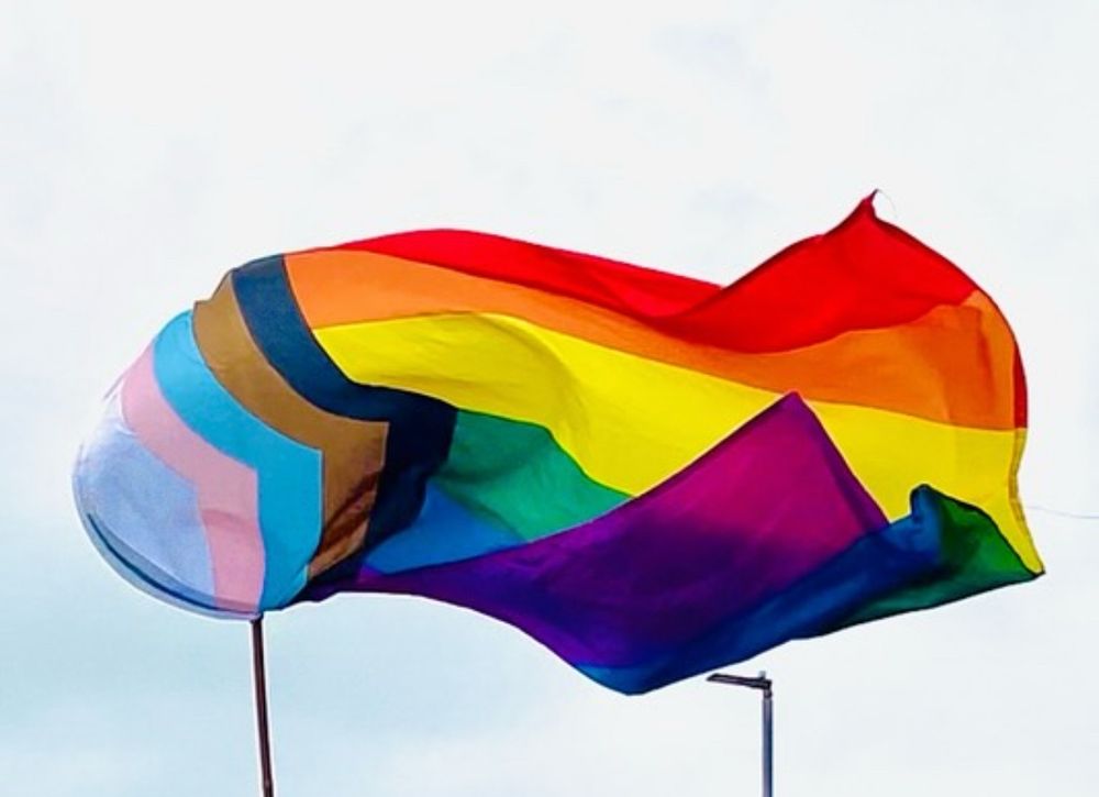 PRIDE FLAG FLYING