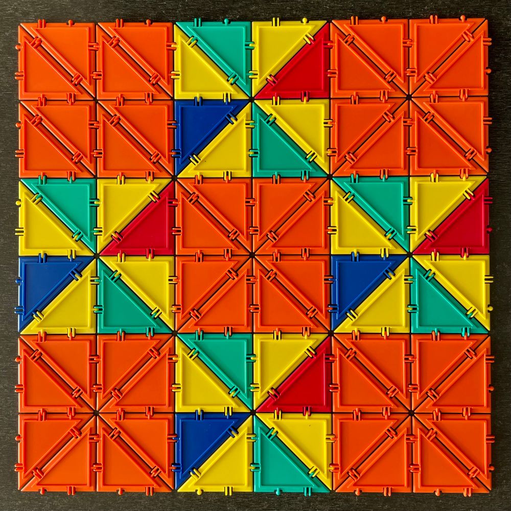 Kente cloth inspired pattern
