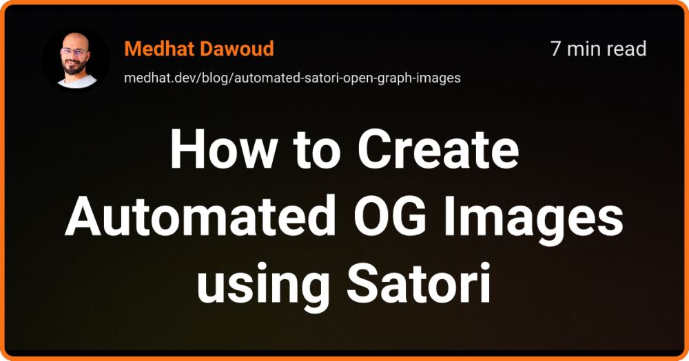 How to Create Automated OG Images using Satori