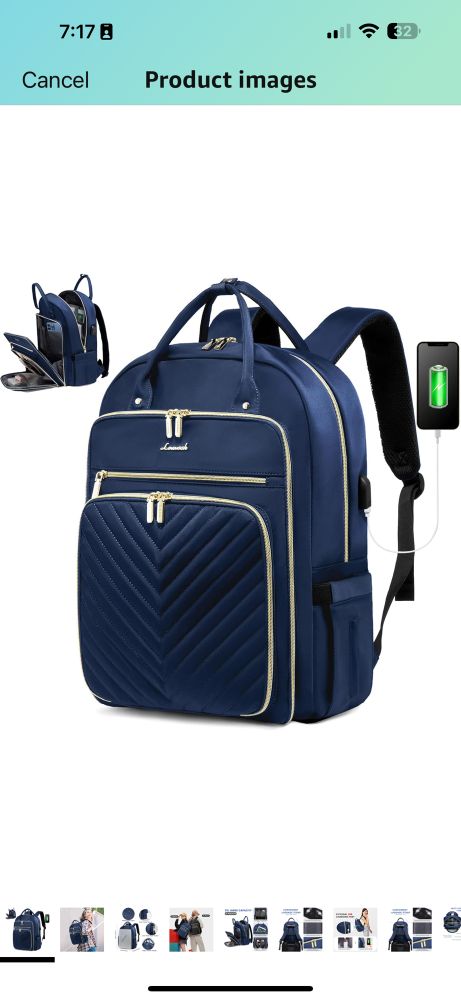 Navy Lovevook Backpack
