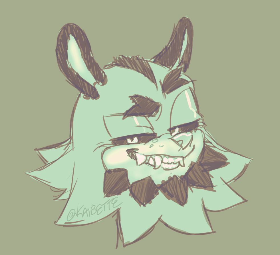 Headshot of a smug Clutch the opossum.