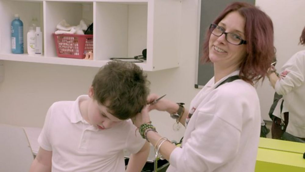 BBC Two - A Special School, Series 1, Episode 3, Conquering their way through a haircut