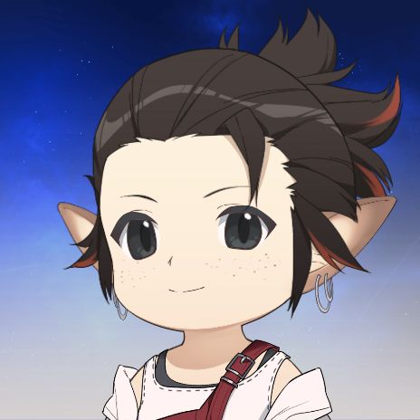 A FFXIV Lalafell recreated in picrew