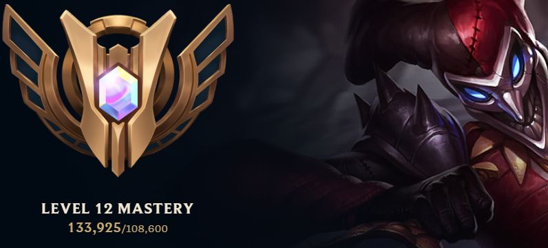 LEVEL 12 MASTERY SHACO (133,925)