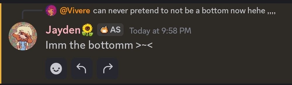 Jayden: "Imm the bottomm >~<"