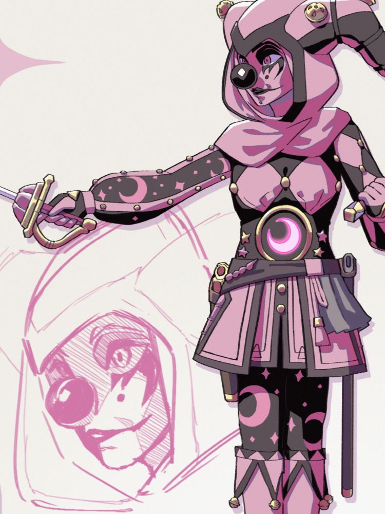 close up of the neutral pose.