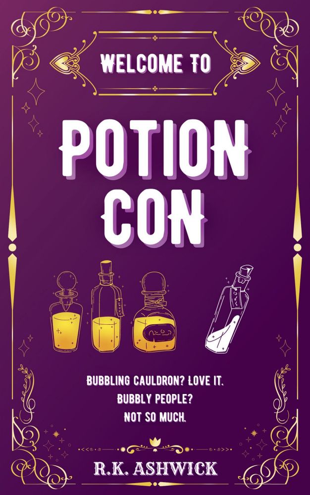 Azu is Reading Welcome to Potion Con (Side Quest Row #0.5) by R.K. Ashwick