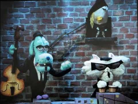 The pee wee Herman playhouse puppet band -  Dirty Dog, Cool Cat, and Chicky Baby