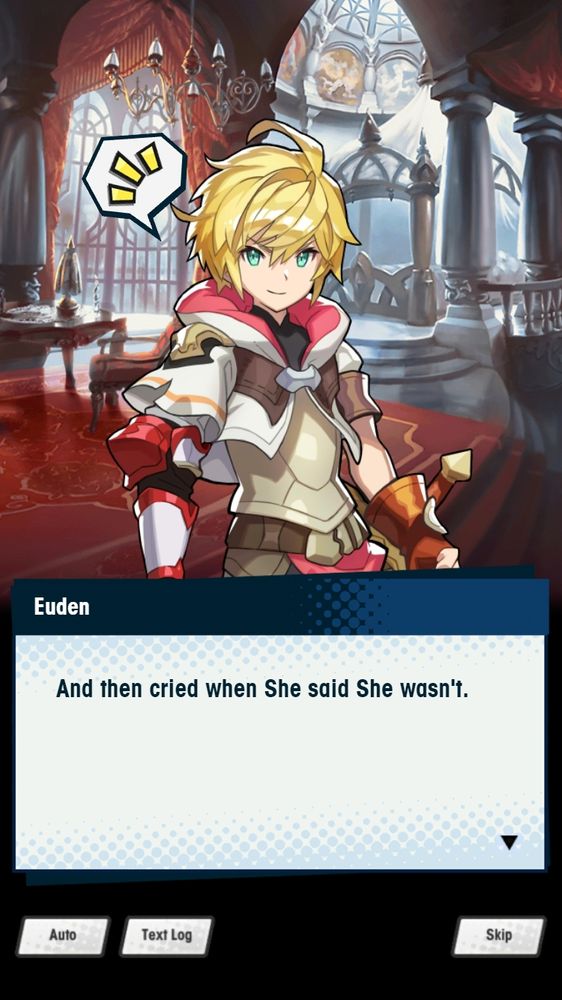 Euden: And then cried when She said She wasn't.