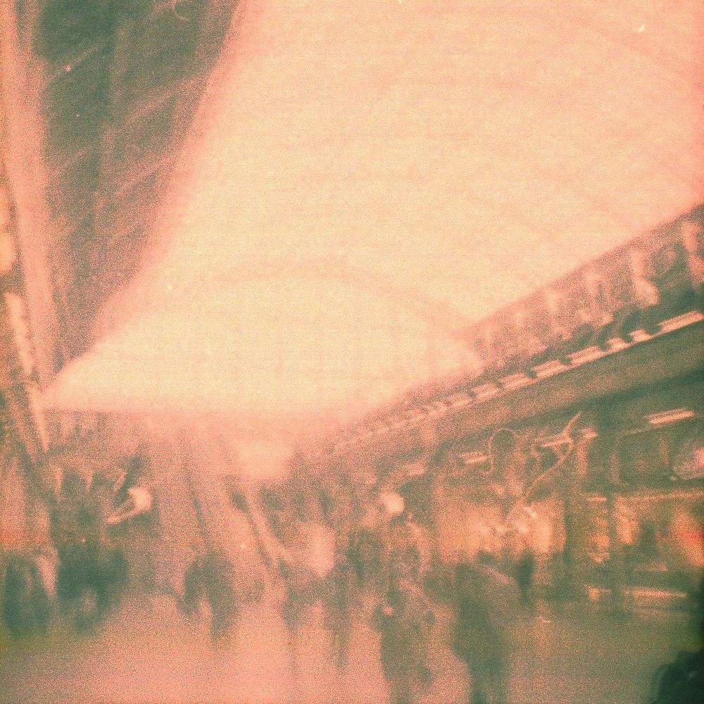 Lo fi photo of a train station 