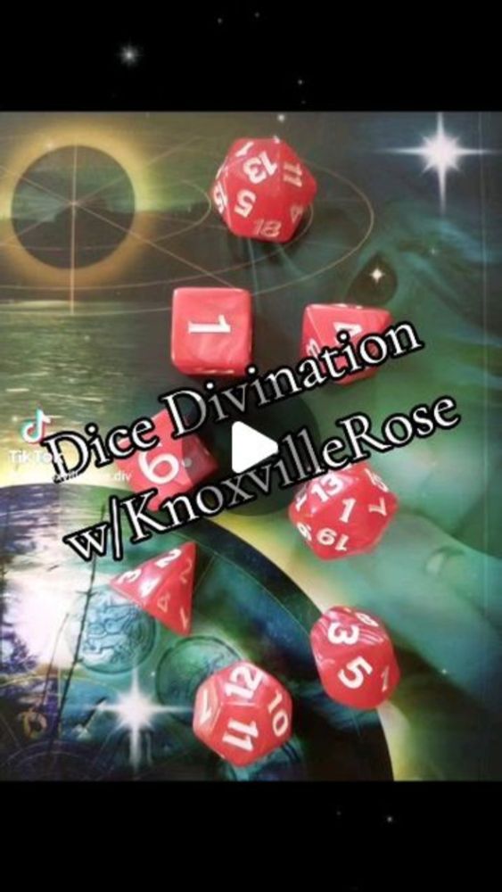 KnoxvilleRose on Instagram: "#dicedivination #dice #geomancy #occultist #witch #alchemist #geomancy #divination #psychicreading #intuitivereader #empath #sensitive"