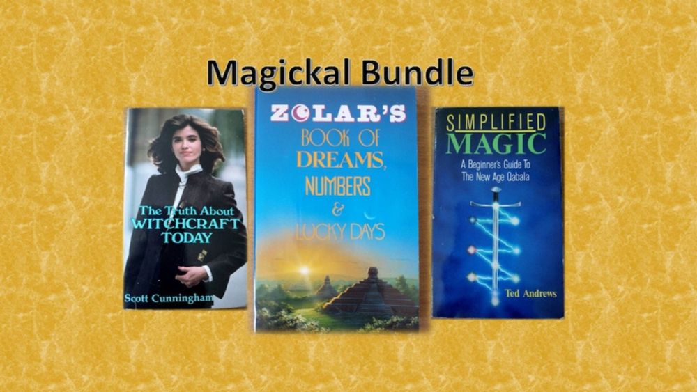 VINTAGE: Magickal Bundle Including Works by Zolar, Ted Andrews and Scott Cunningham - Etsy