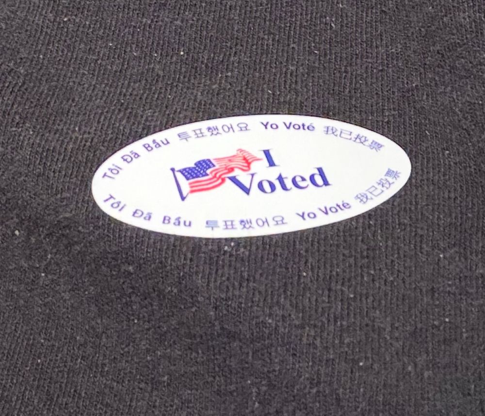 I voted sticker