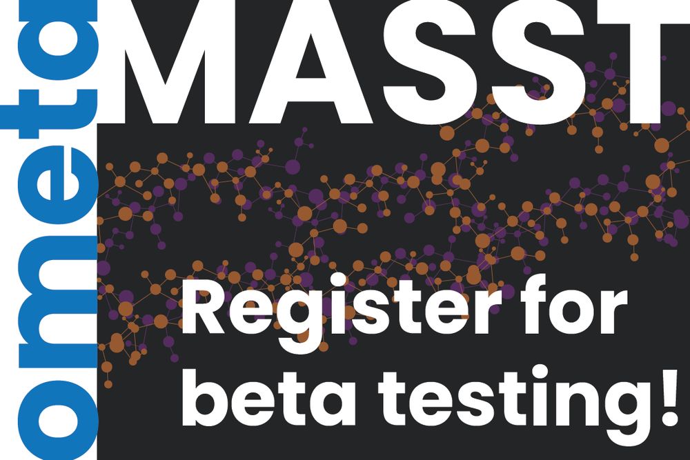 Banner announcing registration for beta testing of Ometa Lab's new MASST server. 
