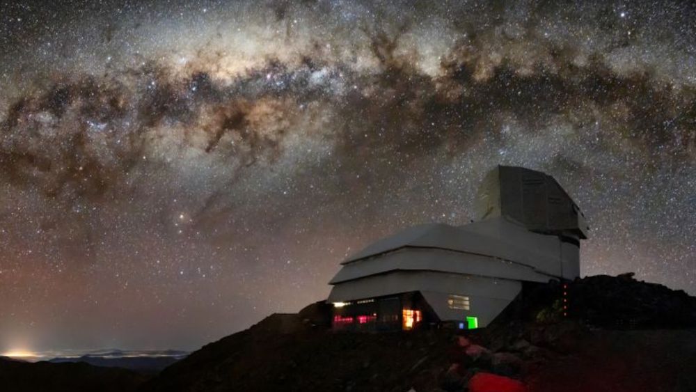  A stunning image of Rubin observing the night sky over Earth as it conducts the 10-year LSST, a groundbreaking astronomical survey (Image credit: NSF-DOE Rubin Observatory/AURA/B. Quint) 