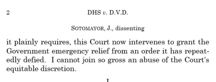 DHS v. D.V.D. Sotomayor, J, dissent. 