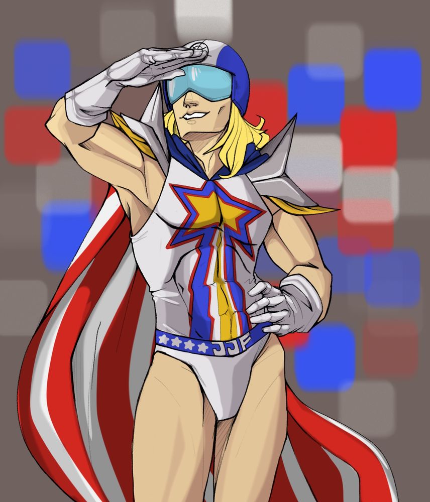 Original artwork done by Wind21, commissioned by me, depicting my OC, Jumpin’ Jack Flash.