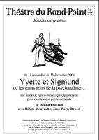 Yvette et Sigmund ...ou les gants noirs de la psychanalyse