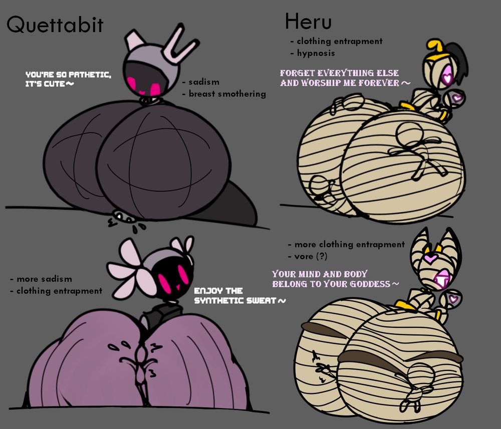 Since people seem to like both designs for Heru, I've decided to make one into an alt variant - and made some for other characters as well!