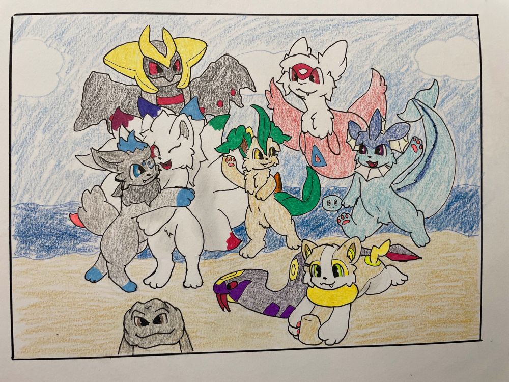  Seviper, Zorua, Latias, Geodude, Wooper, Yamper, Leafeon, Vaporeon, Giratina, and Ninetales