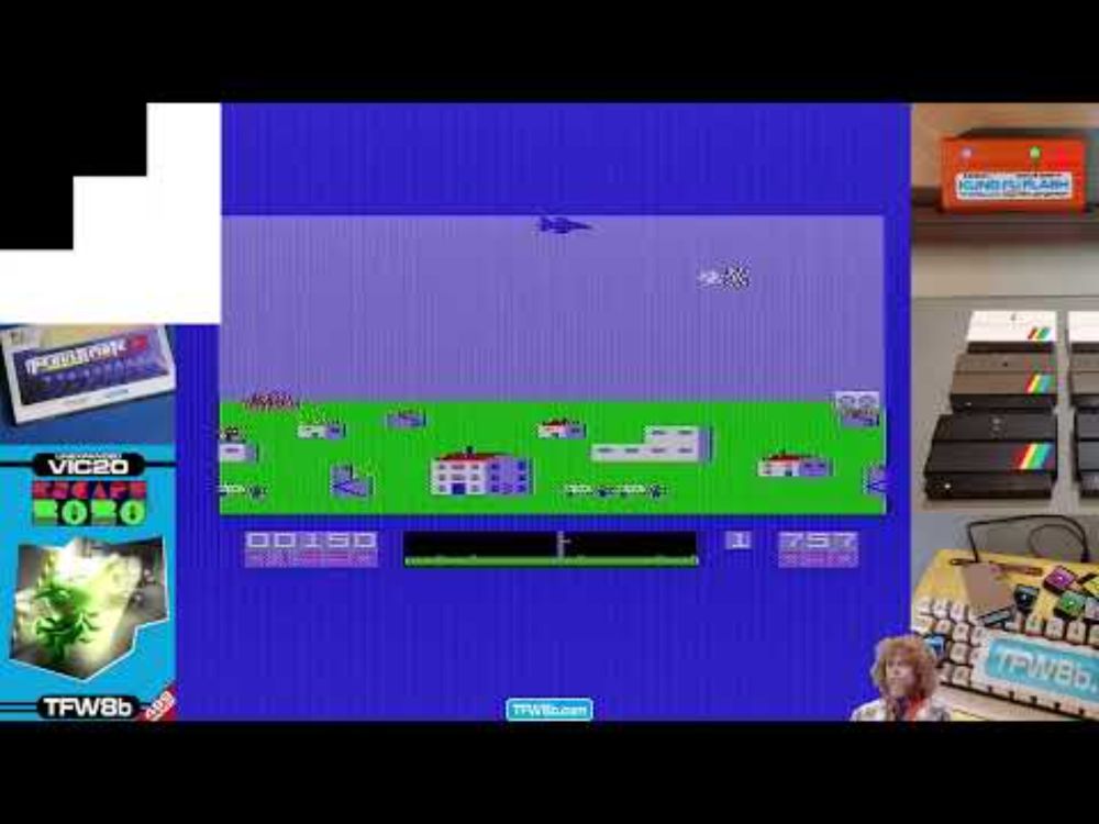 5 Random'ish VIC20 Games - Skyhawk, Tornado, Hurry Run, Goatron, Munch Man & Crazy Cavey!#JellyMould