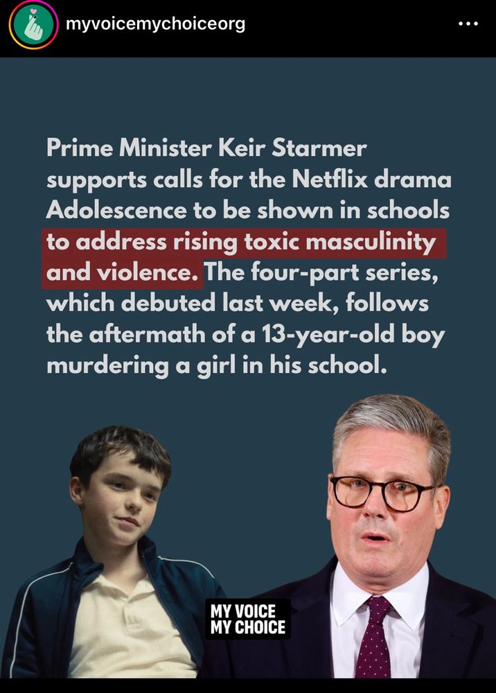 Statement by Starmer on showing adolescence 
