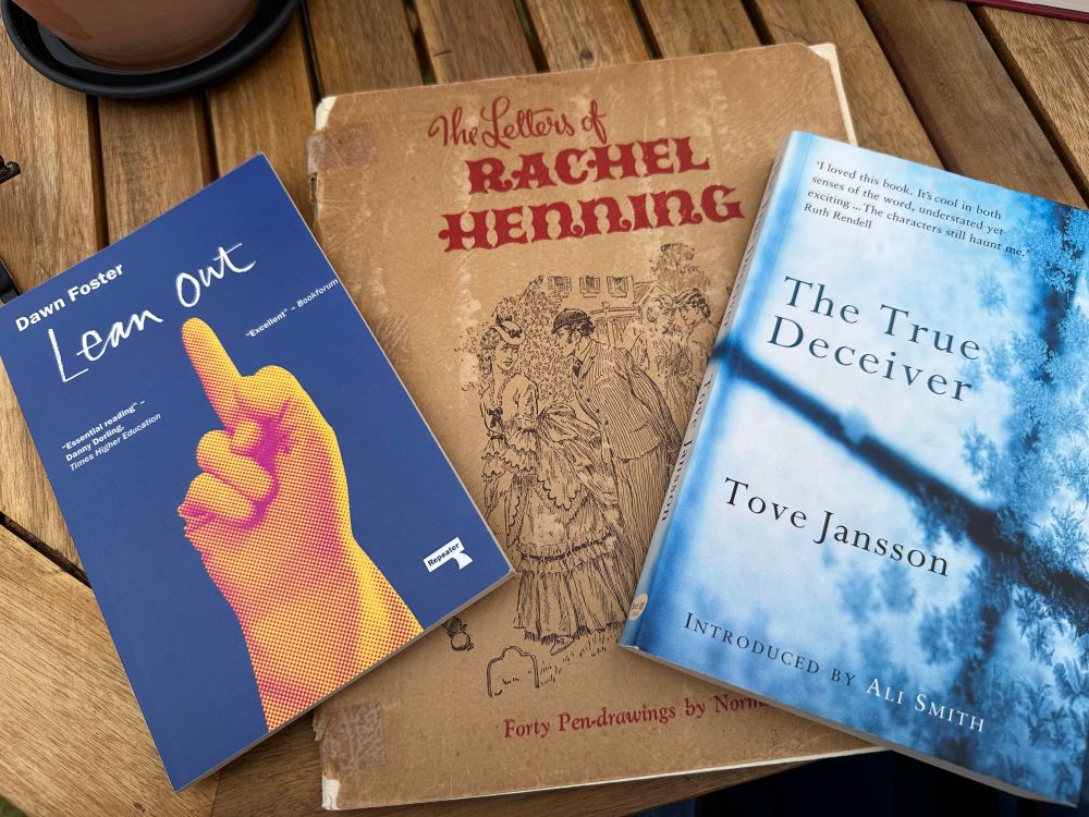 The true deceiver, lean out, letters of Rachel henning
