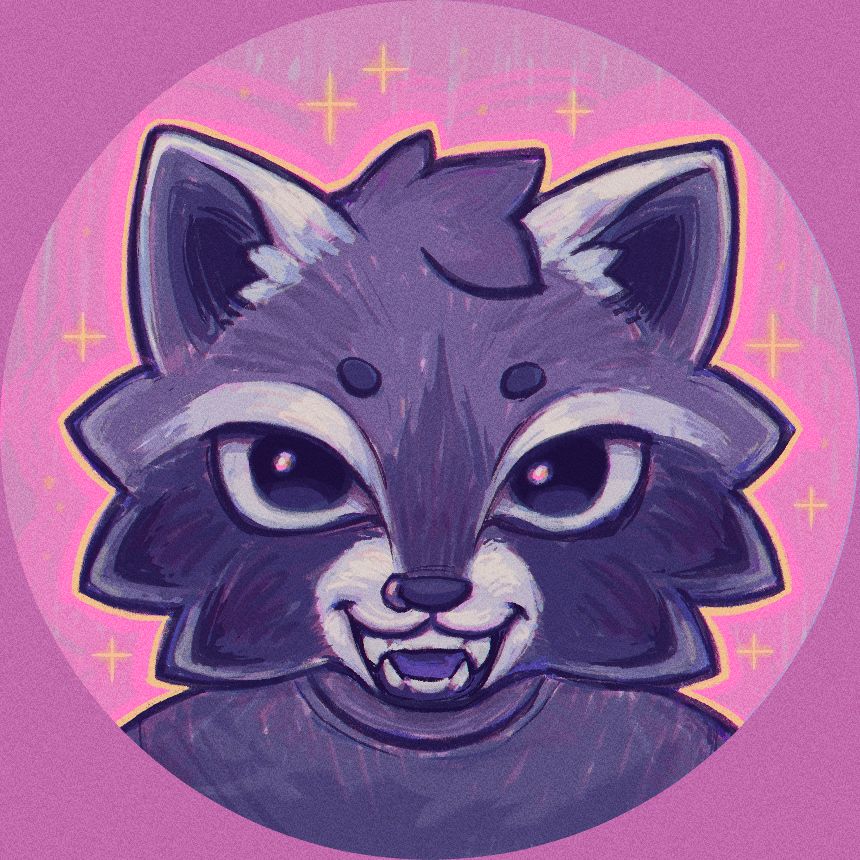 Raccoon icon example